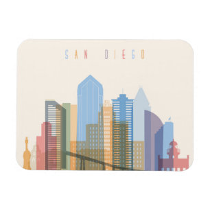 Ímã Skyline da cidade de San Diego