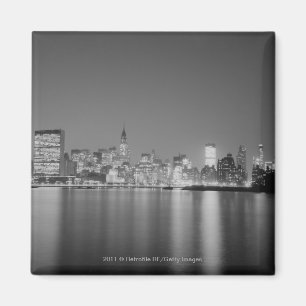 Imã Skyline da cidade na noite