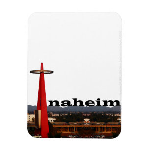 Ímã Skyline de Anaheim Califórnia com o Anaheim no c