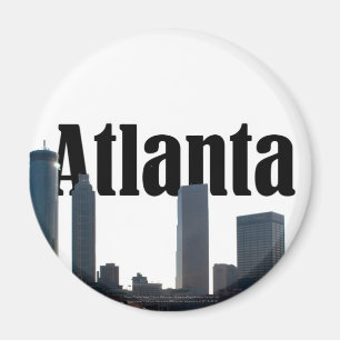 Imã Skyline de Atlanta Geórgia com a Atlanta no céu