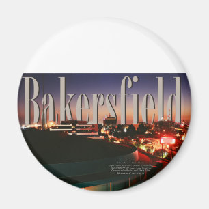 Imã Skyline de Bakersfield com o Bakersfield no céu