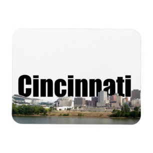 Ímã Skyline de Cincinnati OH com o Cincinnati no céu
