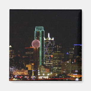 Imã Skyline de Dallas na noite