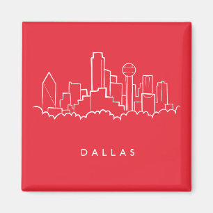 Imã Skyline de Dallas Texas