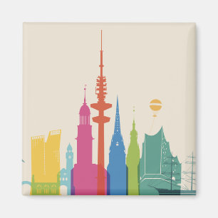 Imã Skyline de Hamburgo Alemanha