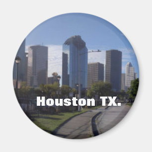 Imã Skyline de Houston Texas (panorâmico)