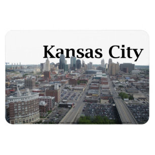 Ímã Skyline de Kansas City com o Kansas City no céu