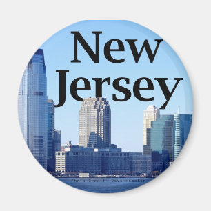 Imã Skyline de New-jersey com New-jersey no céu