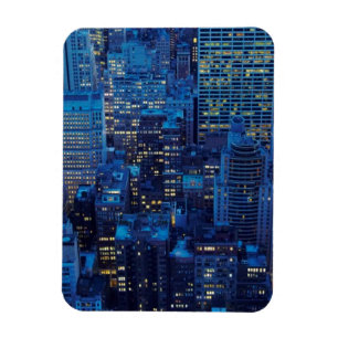 Ímã Skyline de NYC, opinião de ângulo alto no