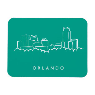 Ímã Skyline de Orlando Florida