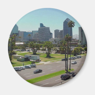 Imã Skyline de San Diego vista do museu marítimo