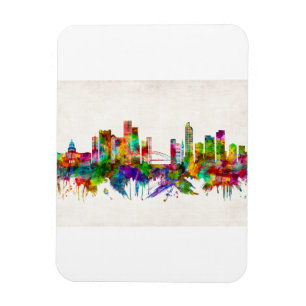 Ímã Skyline do Denver Colorado