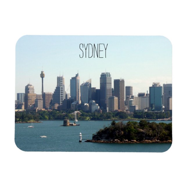 Ímã skyline do porto de sydney (Horizontal)
