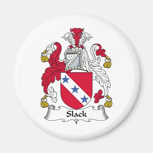 Imã Slack Family Crest (Frente)