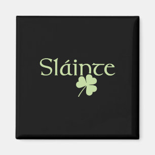 Imã Slainte Shamrock Irish Lucky Green Ireland Rua Pat