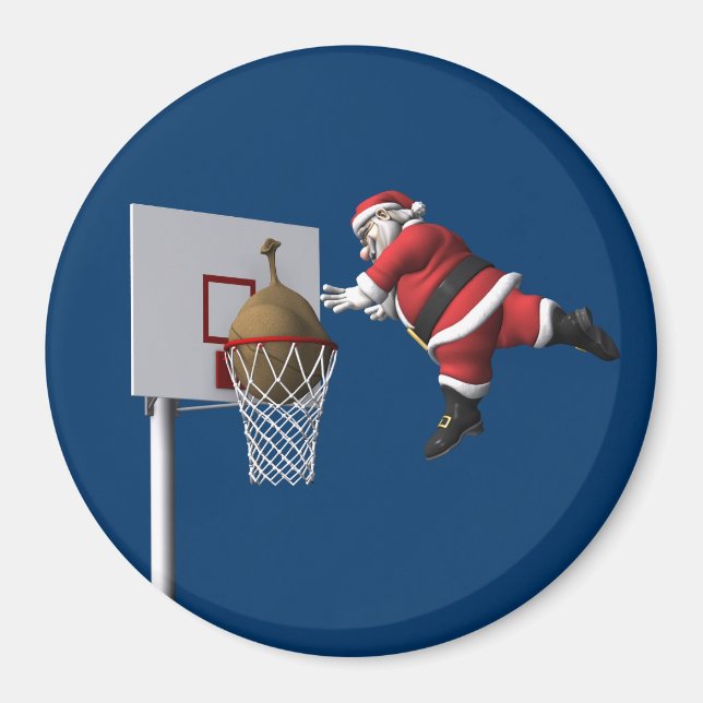 Imã Slam Dunk Santa Claus (Frente)