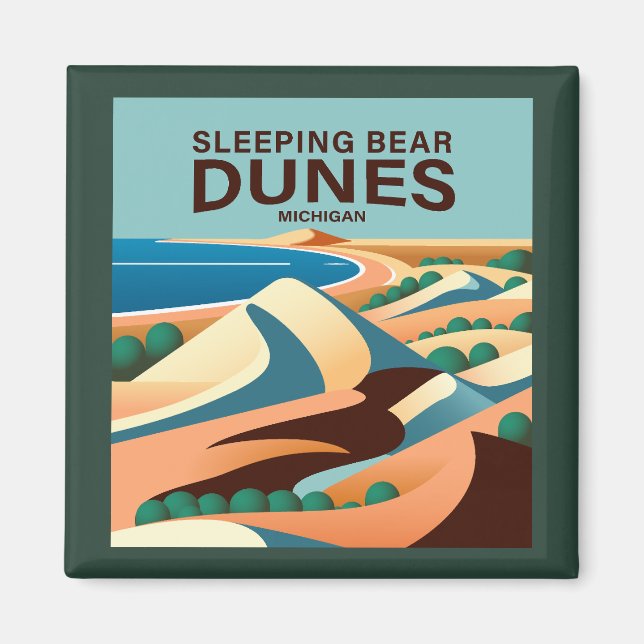 Imã Slear Bear Dunes Michigan (Frente)