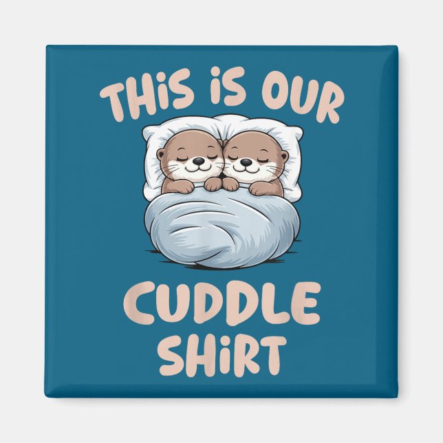 Imã Sleeng Otter Couple This Is Our Cuddle  (Frente)