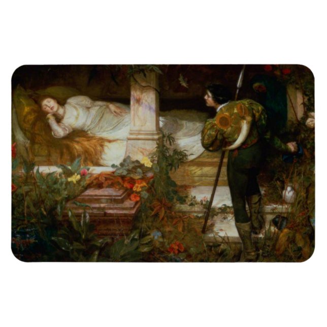 Ímã Sleeping Beauty (Enchanting Fairy Tale Scene) (Horizontal)