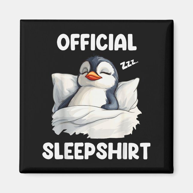 Imã Sleepshirt Sleeng Penguin Animal Lovers Pajama  (Frente)