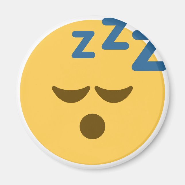 Imã Sleepy Emoji (Frente)