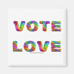 Imã SlipperyJoe voto amor igualdade pelo arco-íris pel