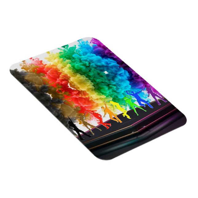 Ímã SlipperyJoe's Dancing Pride Shadows gay presentes  (Lado Direito)