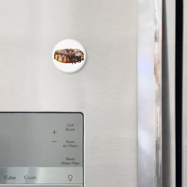 Imã SlipperyJoe's decadent donut covered thick glossy  (In Situ (Fridge))
