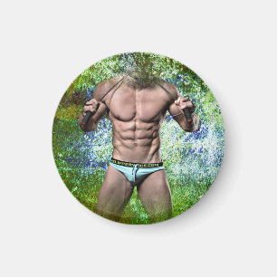Imã SlipperyJoe's homem adulto altamente musculoso sem