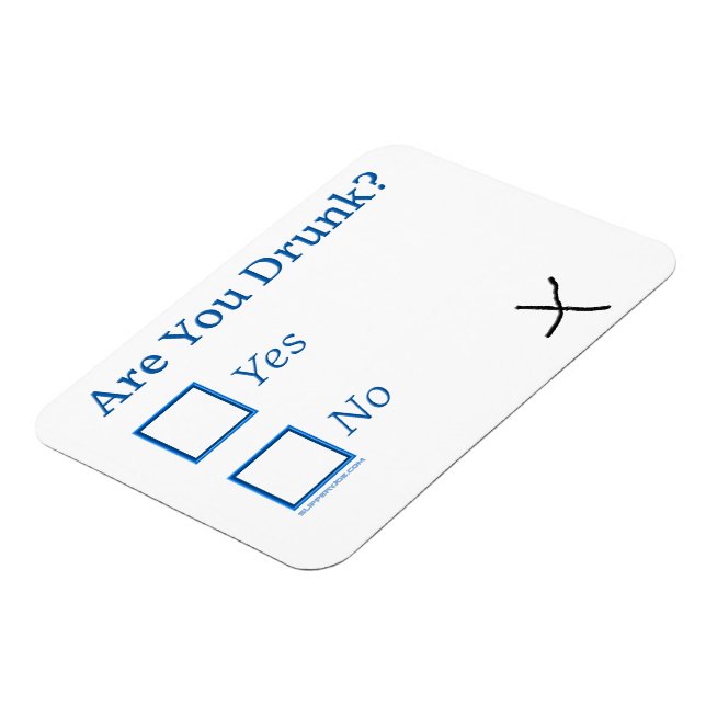 Ímã SlipperyJoe's You Bebado hammered caixas c (Left Side)