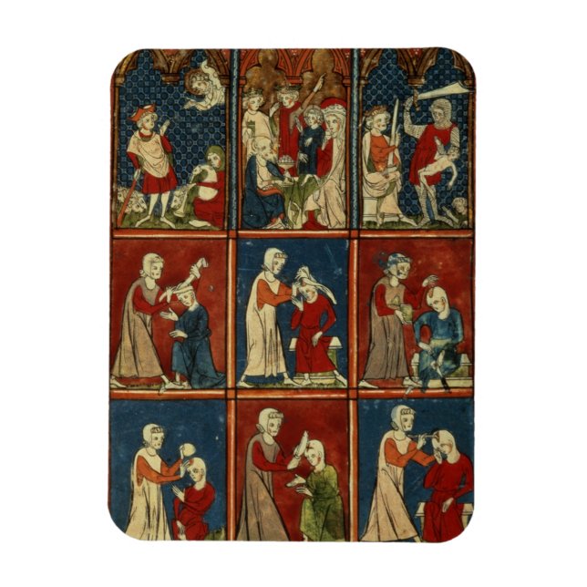 Ímã Sloane 1977 fol.2V Cenas médicas e bíblicas, fr (Vertical)