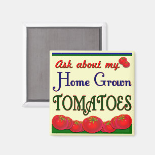 Imã Slogan caseiro do jardim do tomate