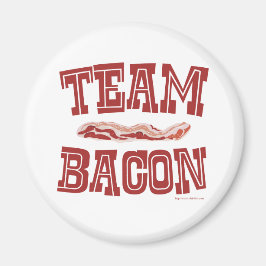 Imã Slogan de Amor do Café da Manhã Team Bacon