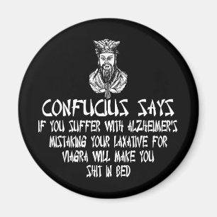 Imã Slogan ofensivo Confucius