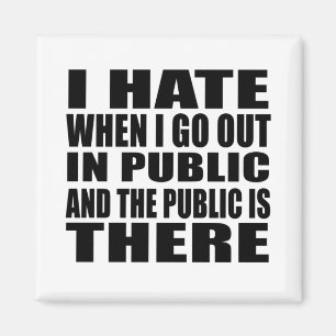 Imã Slogan sarcástico engraçado introvertido do humor 