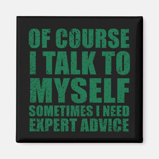 Imã Slogan sarcástico engraçado sarcasmo de humor (Frente)