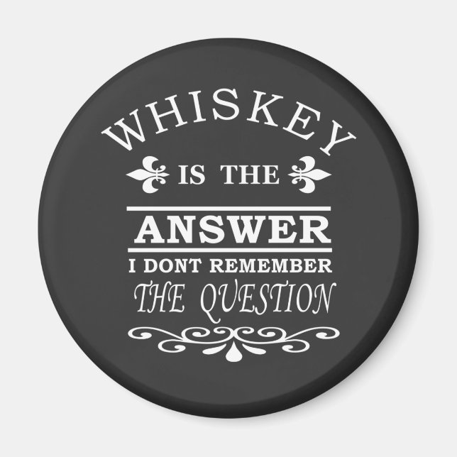 Imã slogan whiskey (Frente)