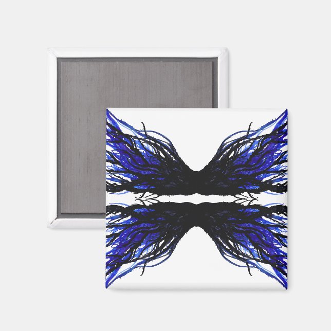 Imã Sloth Abstract 7 Deadly Sins Alcohol Ink Art (Front/Back)