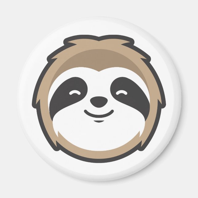 Imã Sloth Mascot (Frente)