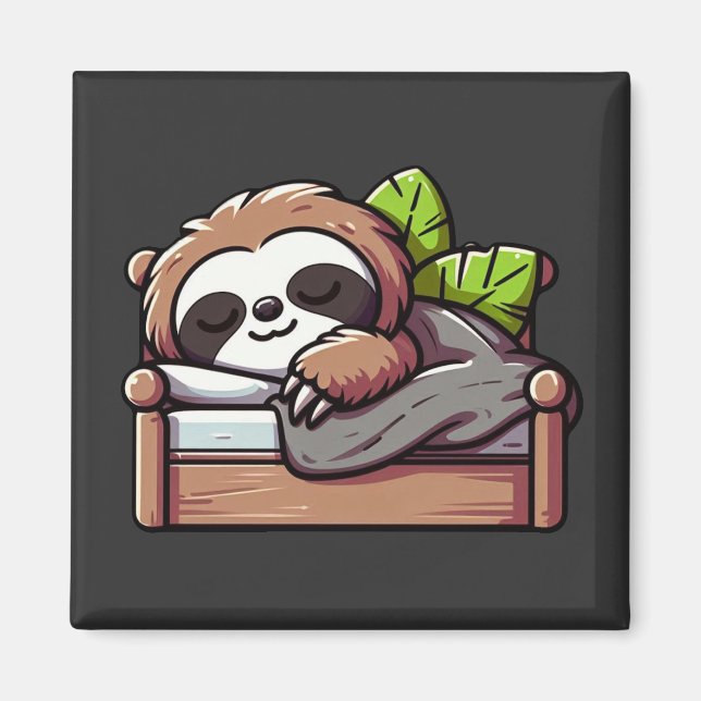 Imã Sloth Relaxada - Hora do Sono Comfy Cozy (Frente)