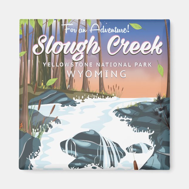 Imã Slough Creek, Parque Nacional Yellowstone (Frente)