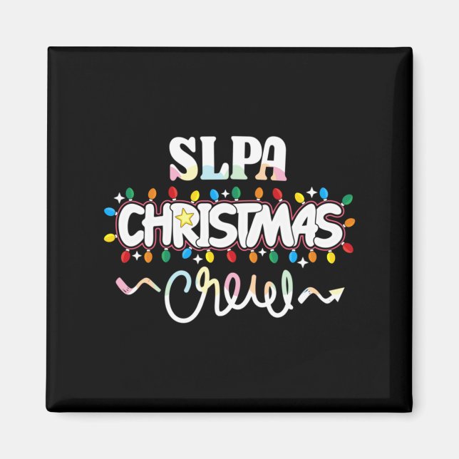 Imã Slpa Christmas Crew Speech Pathology Istant Xma  (Frente)