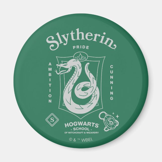Imã SLYTHERIN™ Pride Ambition Cunning Crest (Frente)
