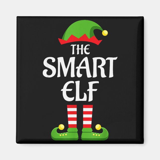 Imã Smart Elf Family Matching Group Christmas  (Frente)