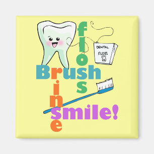 Imã SMILE do Pincel com fio-dental