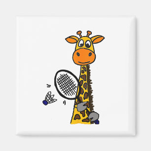 Imã Smilemoreteesa Funny Giraffe Jogando Carro De Badm