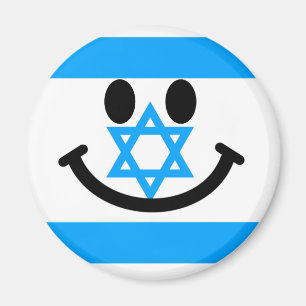 Imã Smiley face israelita da bandeira