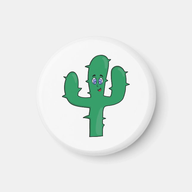 Imã Smiling Cactus (Frente)
