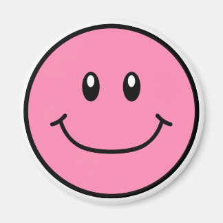 Imã Smiling Face Magnet Rosa 0001