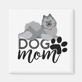 Imã Smiling Keeshond Graphic diz Dog Mãe